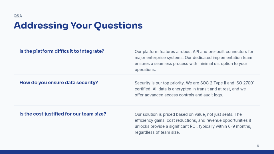 Enterprise Sales Deck for High-Ticket Deals